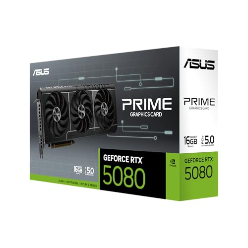 Tarjeta Gráfica ASUS Prime GeForce RTX 5080 SFF-Ready Diseño 2,5