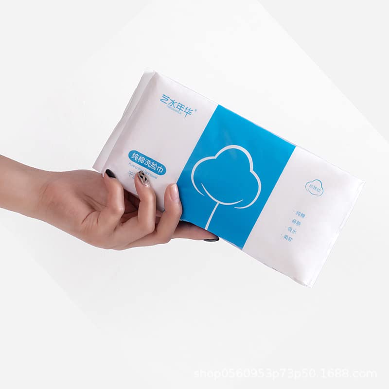 Toallita suave y seca, 100% algodón, toalla facial desechable, sin pelusas, uso húmedo en seco para piel sensible, limpieza facial, eliminación de maquillaje, limpieza de superficies (300 Count (Pack of 3))