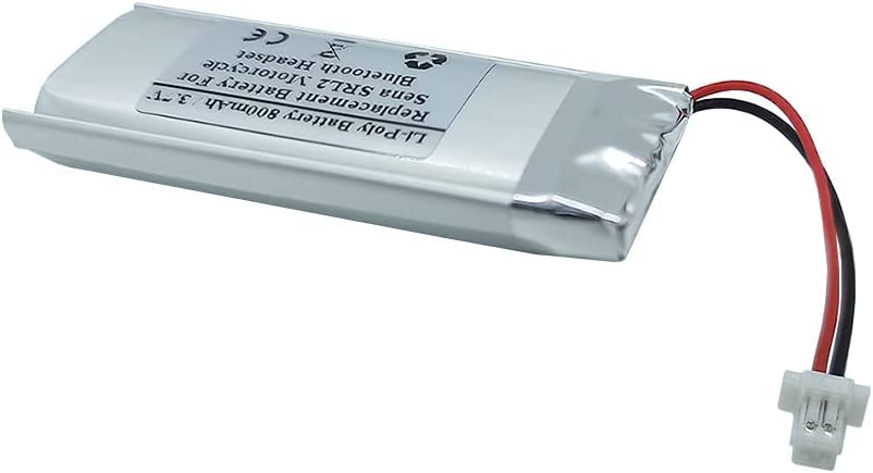 Batería de Repuesto STARTONG 800 mAh 3.7 V para Auriculares Bluetooth Sena SRL2 Motocicleta Intercomunicador de Casco