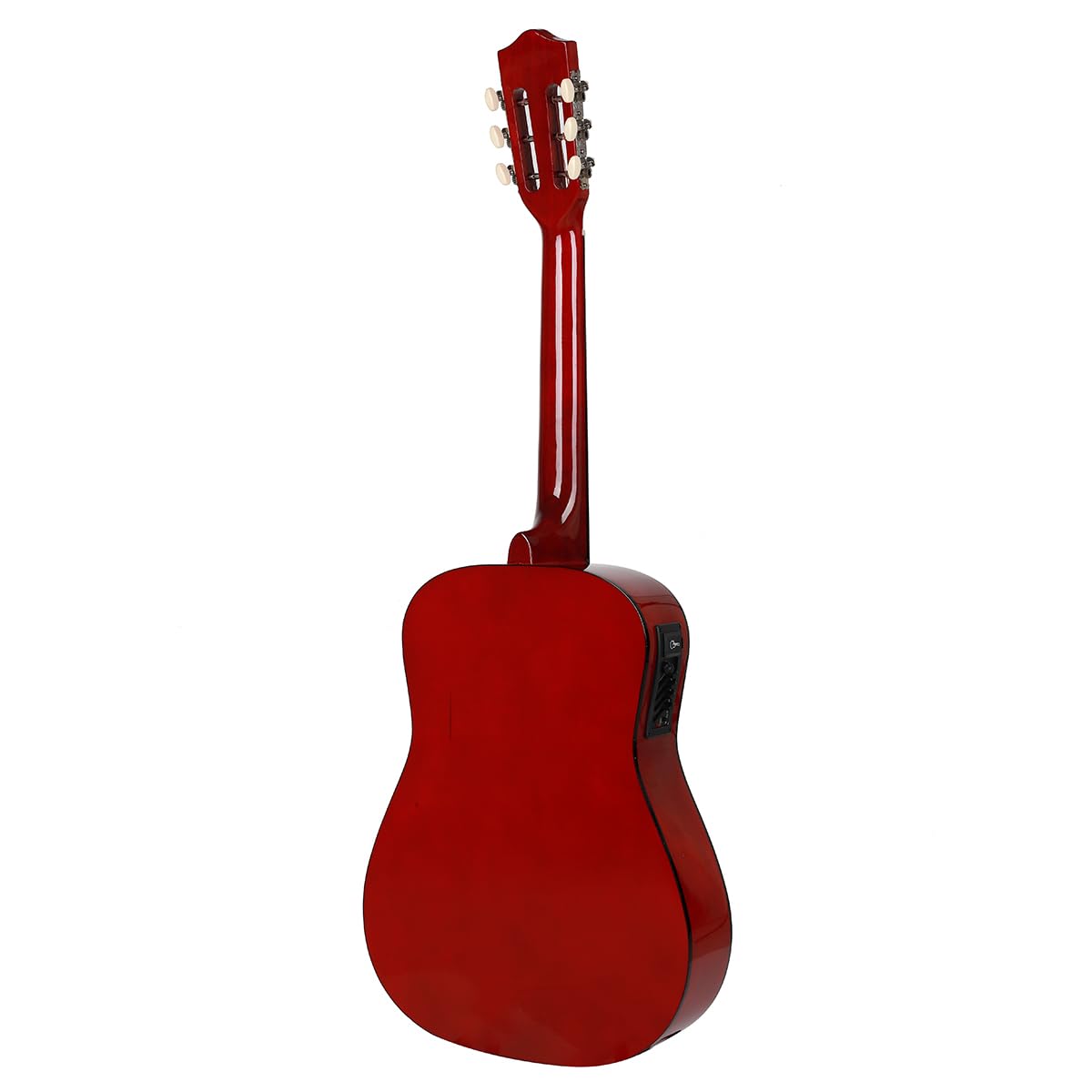 38 inch Electroacústica Guitarra Guitarra acustica con Afinadores,Correas,Cuerdas para Instrumentos,Plumillas,Cable amplificador guitarra,soul,Fundas para Guitarras 3/4 (Red)