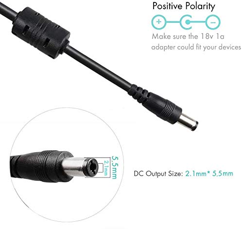 Mr.Power - Fuente de alimentación para pedal de guitarra de 18 V 1 A