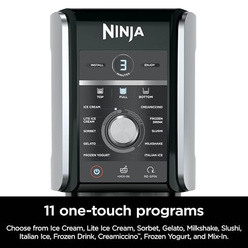 Heladera Ninja CREAMi Deluxe Plata con 11 Funciones 11 en 1 para Sorbetes y Batidos