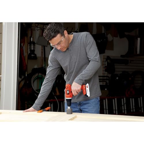 BLACK+DECKER 20 V MAX* POWERECONNECT Taladro/desarmador inalámbrico + 30 piezas. Kit (LD120VA).