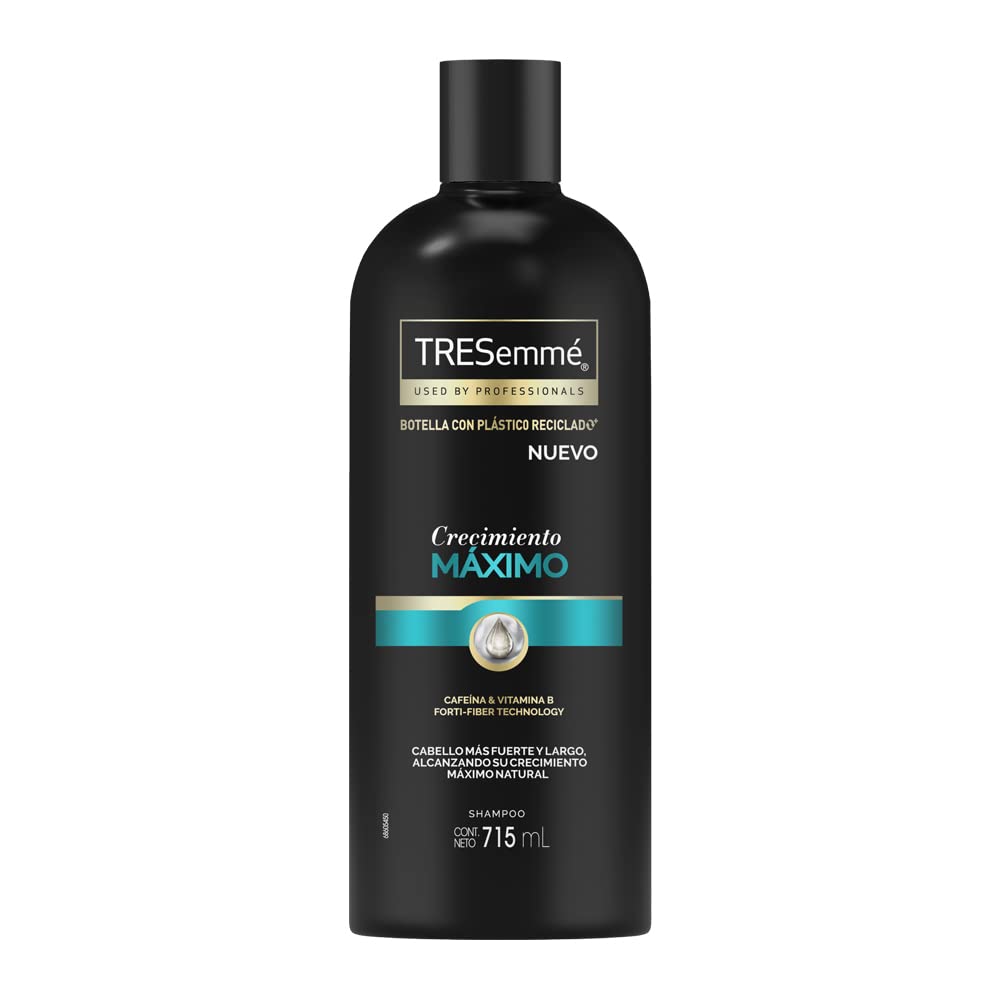 TRESemme Acondicionador sin parabenos Detox Hidratación con aguacate y macadamia 715 ml + Tresemmé Shampoo sin parabenos y sin colorantes Crecimiento Máximo con cafeína y vitamina B 715 ml