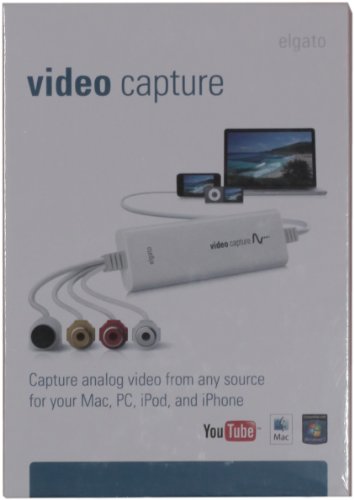 Elgato Video Capture - Capturadora digitalizadora de Video para Mac, PC y iPad (USB 2.0), Blanco