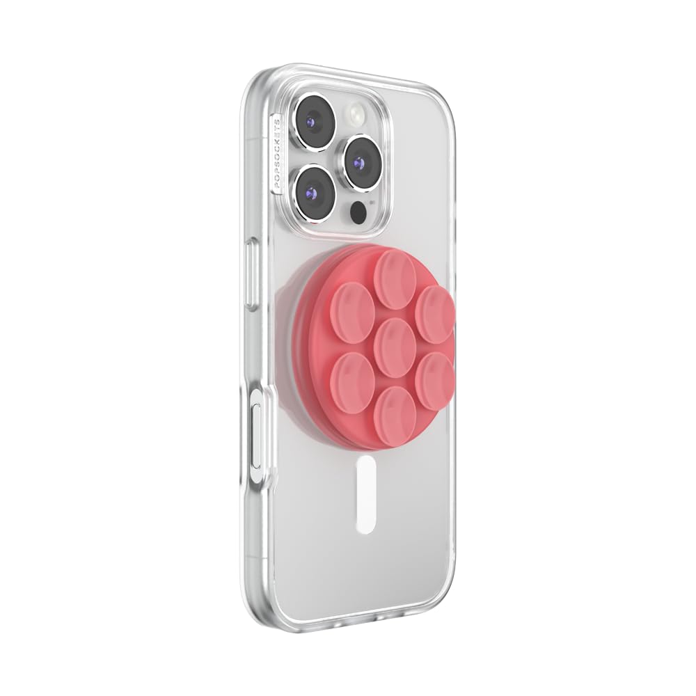 Soporte y Agarre PopSockets con Ventosa Masilla para iPhone en Vidrio y Espejos, Intercambiable y Portátil