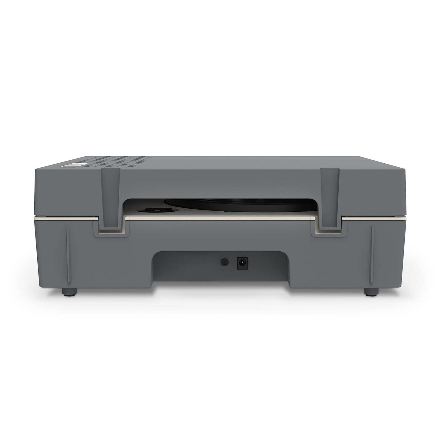 Tocadiscos Portátil Victrola Gris con Bluetooth y Radiador de Graves Integrado