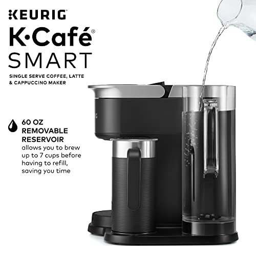 Keurig K-Cafe SMART - Cafetera para cápsulas K-Cafe, color negro