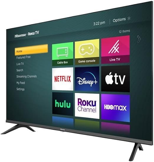 Hisense Television de 40" Serie H Pantalla LED Full HD Smart R0ku TV con HDR HDMI USB 60 Hz Funciona con Asistente Google (Reacondicionado)