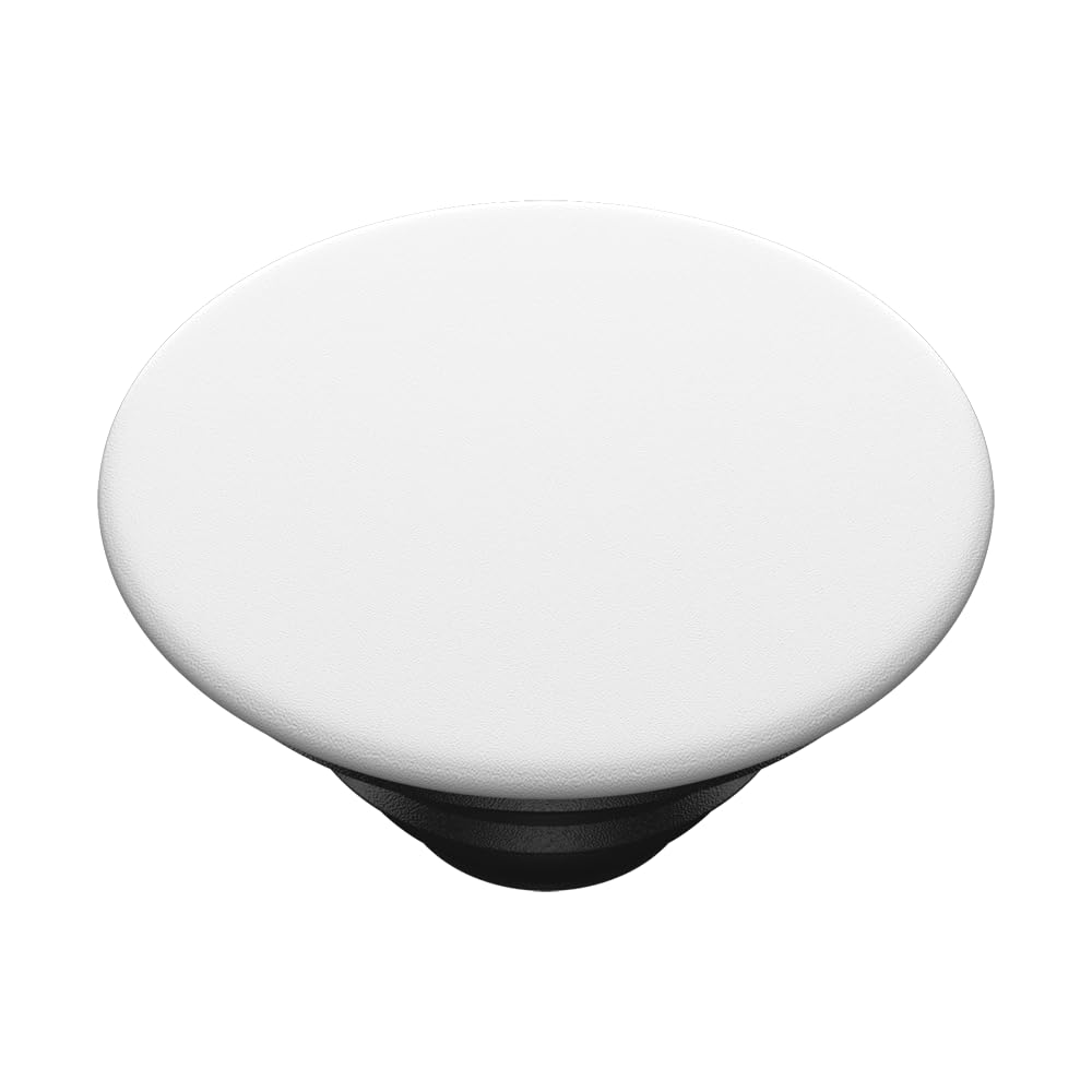 Soporte Extensible PopSockets Blanco sobre Negro con Parte Superior Intercambiable