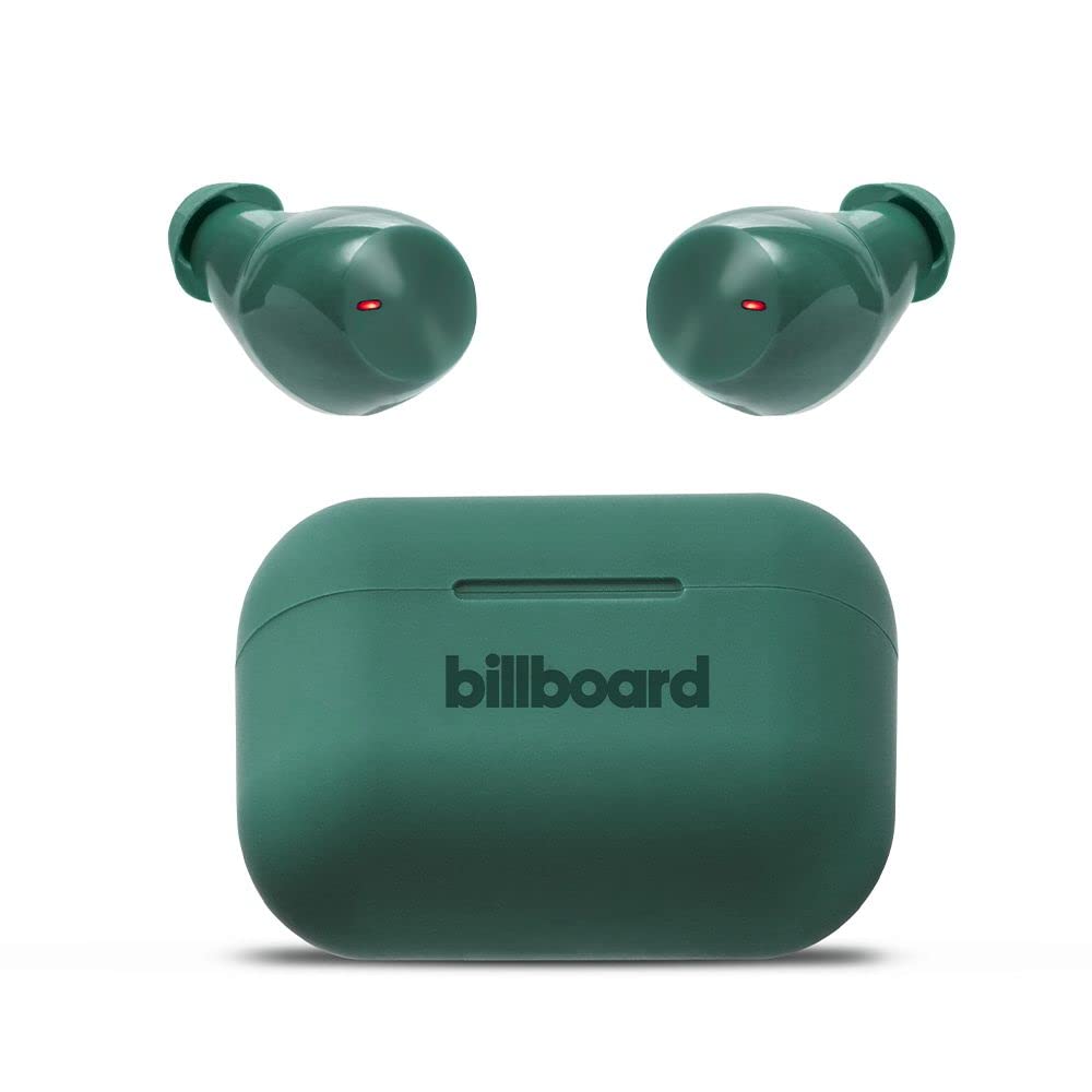 Billboard Audífonos Inalámbricos Earbuds Soul Track, Micrófono Incorporado, Resitente A Salpicaduras, Asistente De Voz, Batería De hasta 36 Horas De Duración Modelo 2025 (Verde)