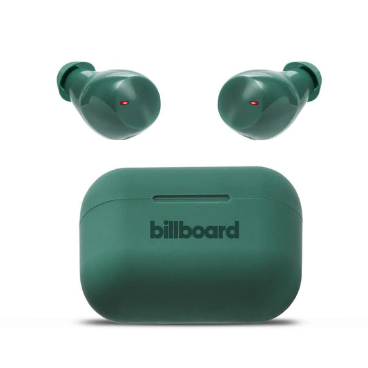 Billboard Audífonos Inalámbricos Earbuds Soul Track, Micrófono Incorporado, Resitente A Salpicaduras, Asistente De Voz, Batería De hasta 36 Horas De Duración Modelo 2025 (Verde)