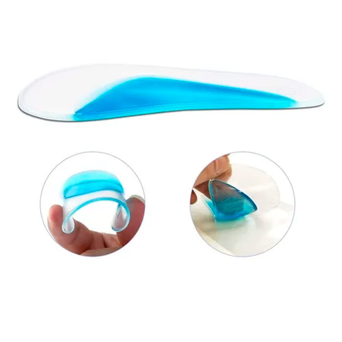 Plantillas Ortopédicas Gel Silicona Pie Plano Soporte Arco