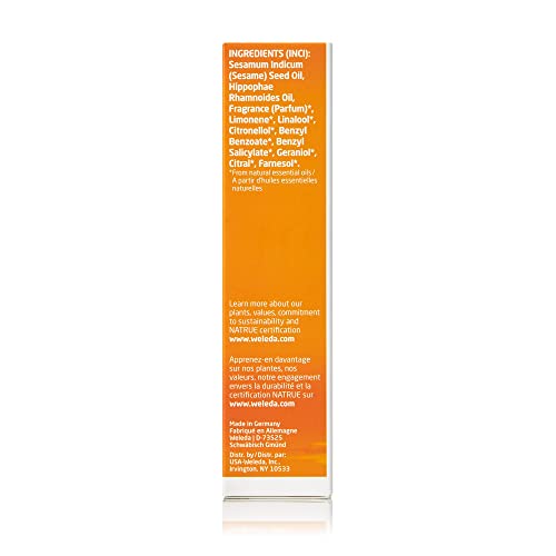 Weleda Hydrating Sea Buckthorn Body and Beauty Oil, 3.4 Fluid Ounce, Plant Rich Body and Beauty Oil with Sea Buckthorn and Sesame Oils