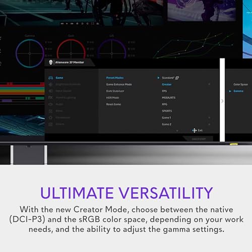 Alienware Monitor Gaming 27" AW2723DF QHD HDMI CP USB 280Hz Nvidia GSync FreeSync Premium Pro