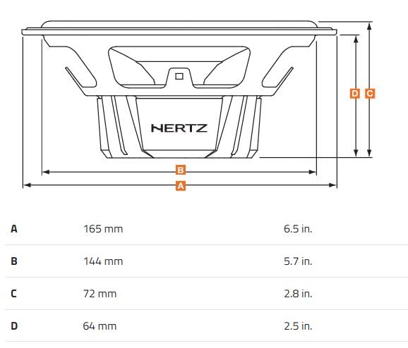 Hertz Audio - Sistema de altavoces por componentes DSK 165.3 de 6-1/2 pulgadas y 2 vías de la serie Dieci (DSK165.3)