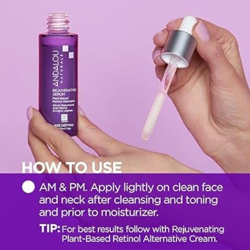 Suero Antienvejecimiento con Retinol a Base de Plantas de Andalou Naturals - 1 oz. ¡Inversión en juventud para tu piel! ¡Elimina arrugas y líneas de expresión de forma natural! ¡Añade a tu rutina de belleza!