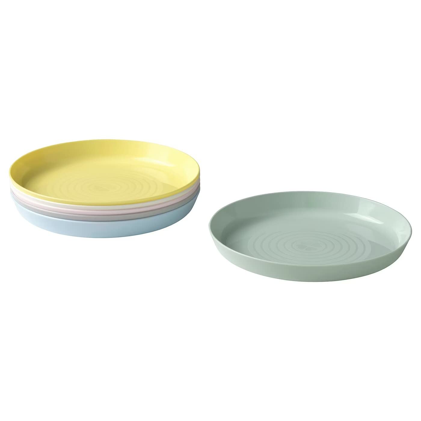 Platos Premium ProudCo Varios Colores sin BPA y Suaves para Niños Pequeños