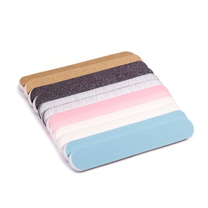 Jaylie TM Colorful Mini Salon Board Nail Files (1 Dozen) Made in USA