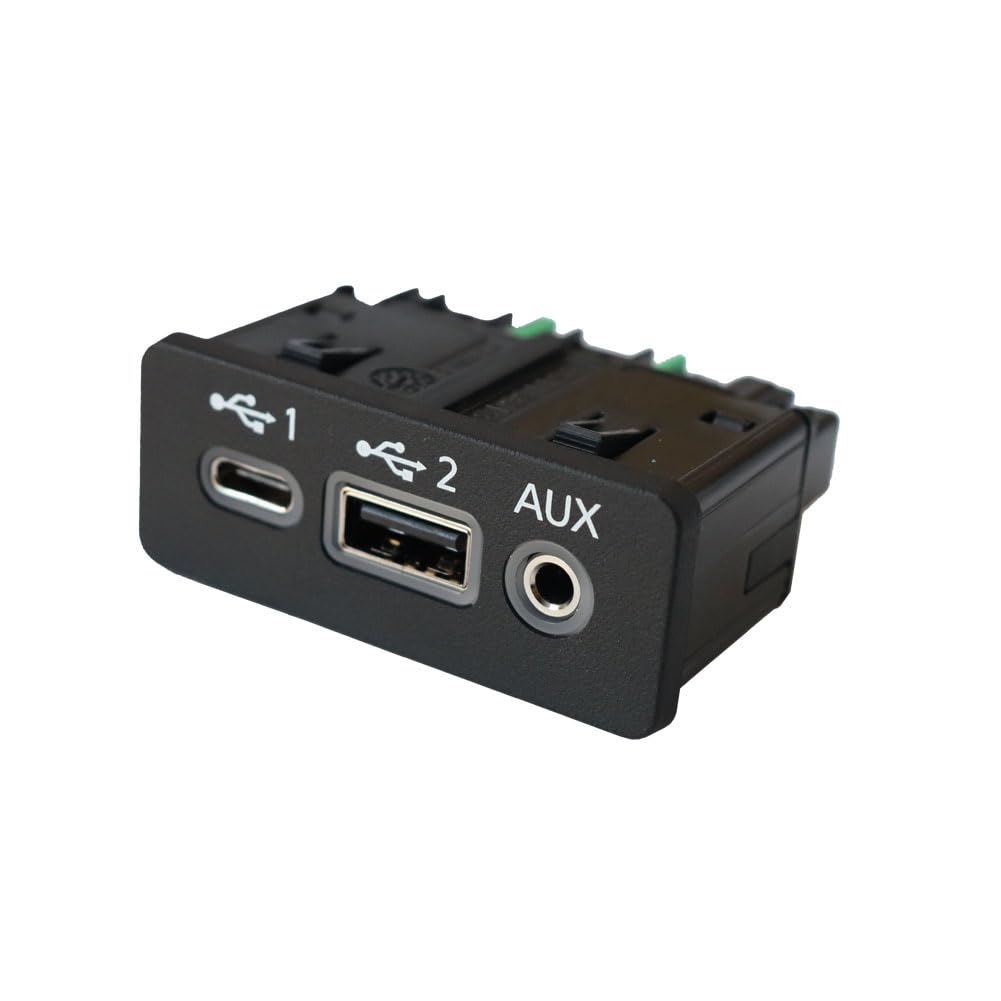 Conector Auxiliar Tipo C KURUMAGO USB Negro para Altima 19-23 y Sentra 20-22 Nuevo