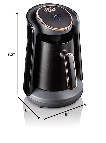 Cafetera Automática Arzum Okka Minio Negro Dorado 120V 127V Para Café Turco Griego