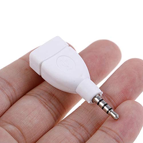 Adaptadores VizGiz de 3.5 a USB Azul, Paquete de 2 para Entrada AUX de Automóvil