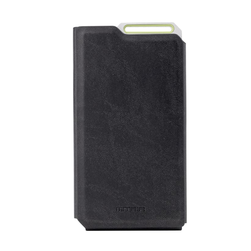 MITER - Funda para HiBy R4, Hecha a Mano de Piel sintética sintética para hibyr4 (Negro)