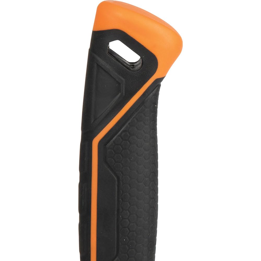 Klein Tools 832-26 Martillo fresado, mango de fibra de vidrio, resistente para postes de utilidad, cara fresada, color naranja de alta visibilidad