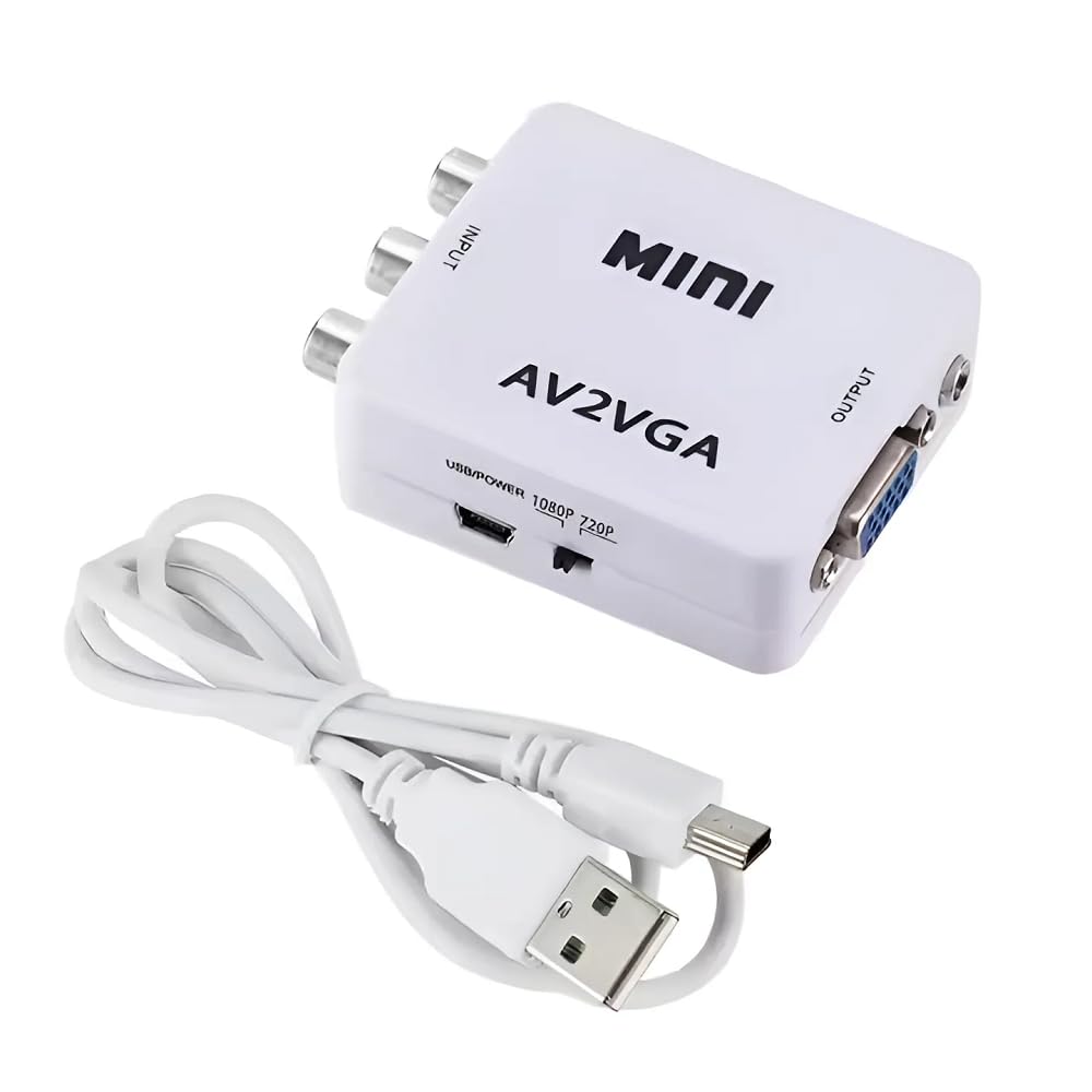 Adaptador RCA AV a VGA, Convertidor RCA AV a VGA