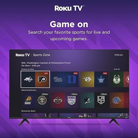 Hisense Smart TV 58 Pulgadas Class 4K UHD LED LCD Roku TV HDR R6 Series 58R6E3 (Sin Bases para Mesa) Mas Soporte de Pared