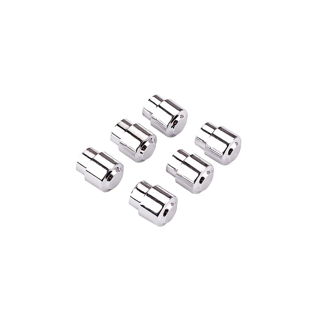 Alnicov 6 pomos de plástico para interruptor de guitarra para piezas de guitarra Tele Telecaster, cromo
