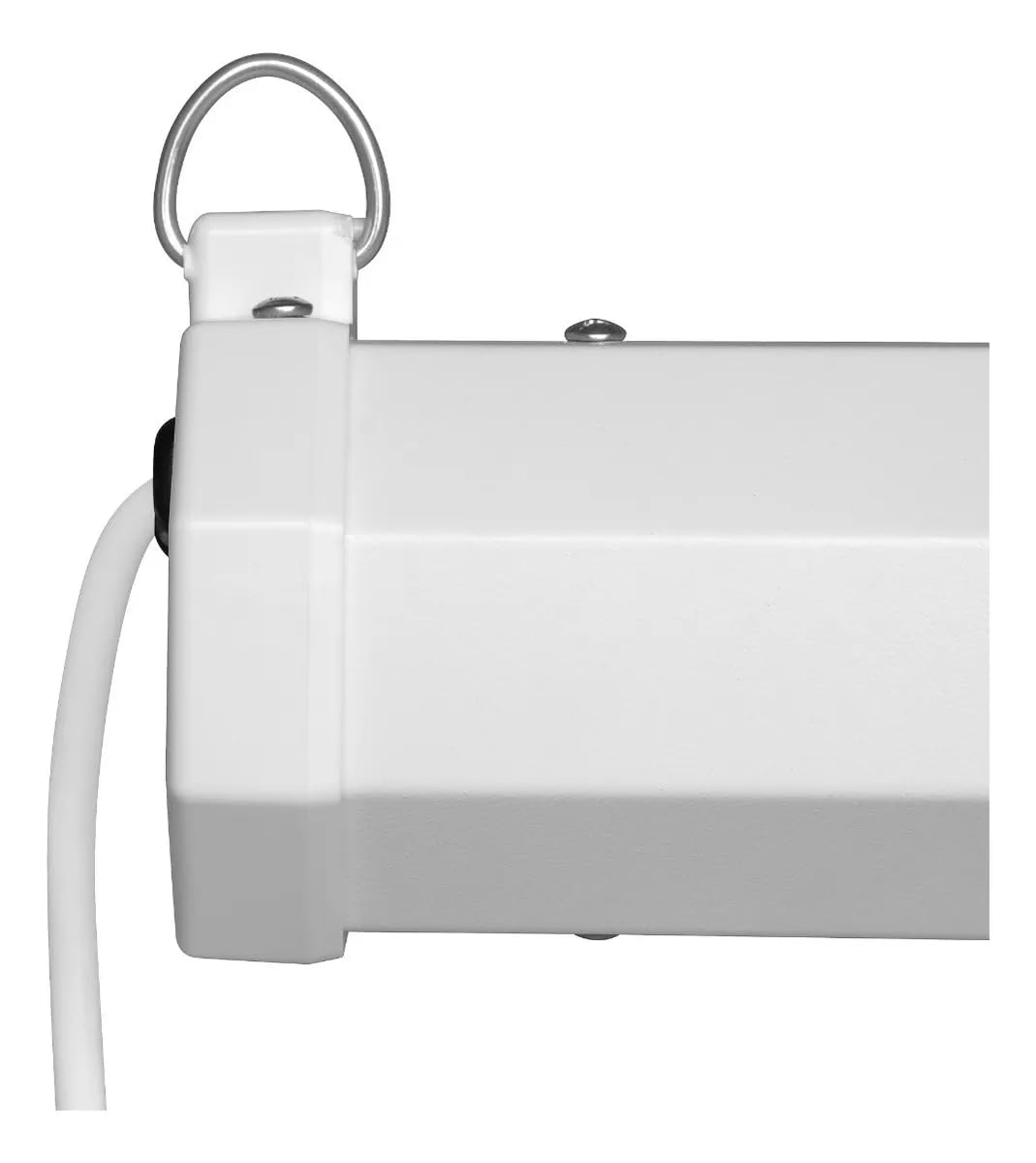 QIAN Pantalla de Proyección 120' PVC eléctrica Color Blanca Mate - Montaje en Pared y Techo, con Control Remoto, para Oficina,Escuela, Negocio.