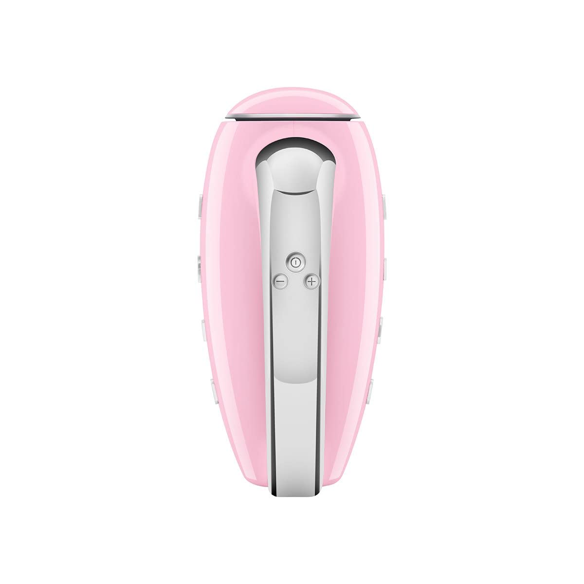 Mezclador Eléctrico de Mano SMEG Rosa 50's con Ganchos y Batidores