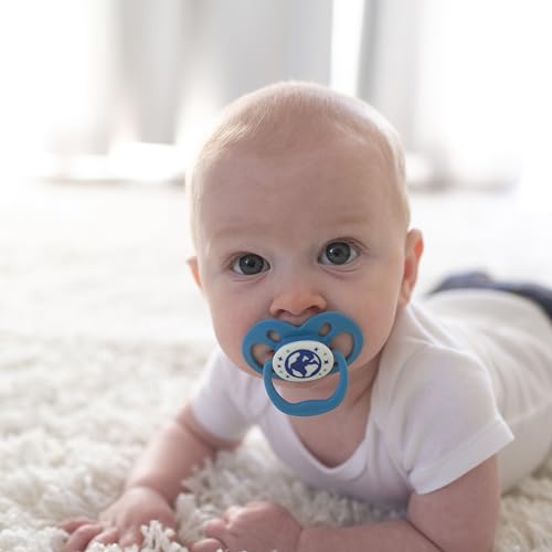 Chupete Dr. Brown's Advantage Azul que Brilla en la Oscuridad 6-12 Meses 2 Piezas