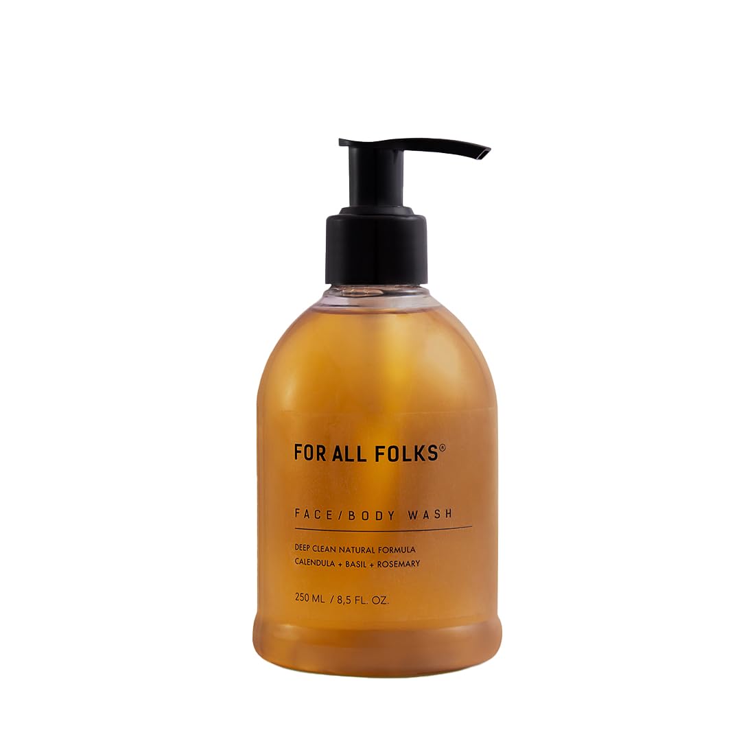 Jabón Líquido 100% natural para cara y cuerpo a base de Caléndula de For All Folks. 250ml