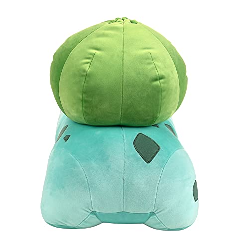 Peluche Pokemon Bulbasaur Felpa Premium 18 Pulgadas en Postura para Dormir