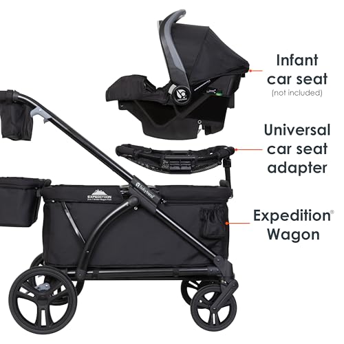 Baby Trend Expedition 2 en 1 Vagón de paseo, Ultra Black