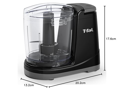 Procesador de Alimentos T-fal Negro Max Chopper con Dos Velocidades y Capacidad de 700 ml