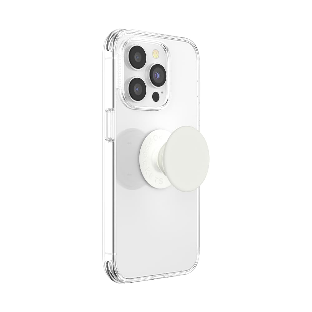 Empuñadura para Teléfono PopSockets Blanco Crema con Soporte Expandible