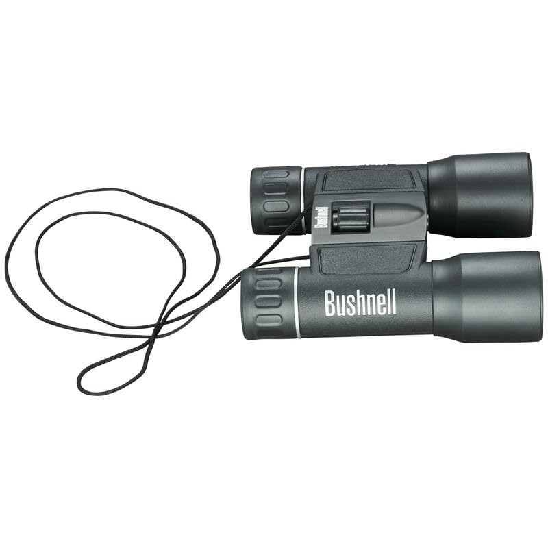 Bushnell | Binoculares Powerview Prisma Roof | 16x32 mm | Binocular Resistentes al Polvo y Salpicaduras | Negro