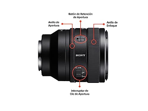 Sony Lente G Master SEL50F14GM FE 50mm F1.4 Prime estándar Full-Frame de resolución y Bokeh extraordinarios