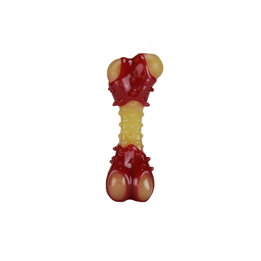 Fancy Pets Juguete Dental en Forma de Hueso con Sabor Tocino Tamaño Mediano para Perro