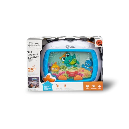 Baby Einstein Sea Dreams Soother Crib Toy with Remote, Lights and Melodies for Newborns and up