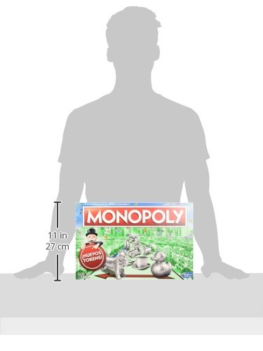 Hasbro Monopoly Clásico Juego de Mesa de Negociar Propiedades, Ideal para Adultos, niños y niñas a Partir de los 8 años, para Jugar en Familia o con Amigos, de 2 a 6 Jugadores.
