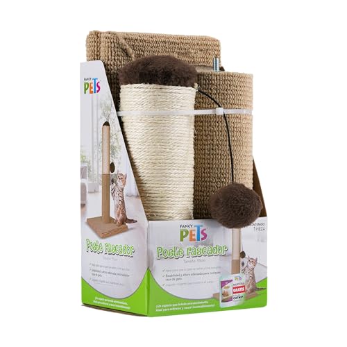 Poste Rascador Fancy Pets Natural 55 cm para Gato