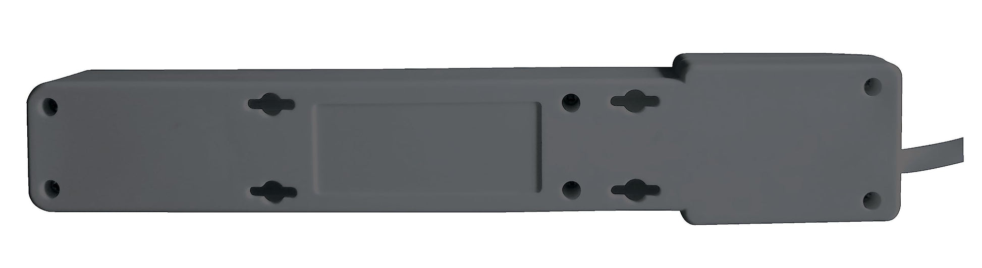 Koblenz Supresor de Picos Trifásico Multicontacto de 5 Contactos y 2 Entradas USB, 1000 Joules de Protección, para Hogar y Oficina, Switch on/Off Integrado, Cable de 45 cm, Color Gris (SS-1000 USB)