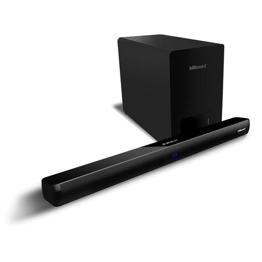 Billboard Barra De Sonido Studio Pro Cinema Expirience con Subwoofer | Conexión Inalámbrica | 3 Ecualizaciones | Conexiones HDMI ARC, Óptica, Entrada USB y Auxiliar 3.5 mm