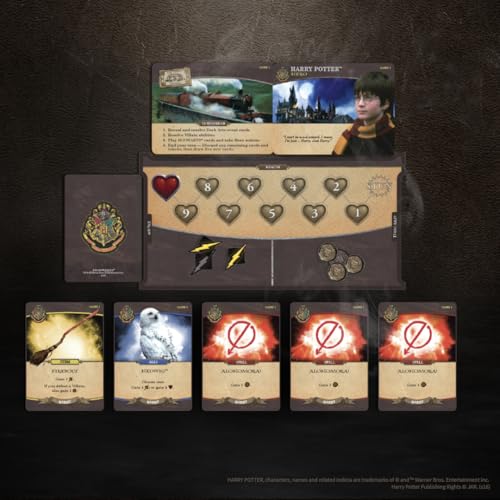 Juego de Mesa Usaopoly Harry Potter Hogwarts Battle Producto Oficial Cooperativo de Cartas para Construir Mazos