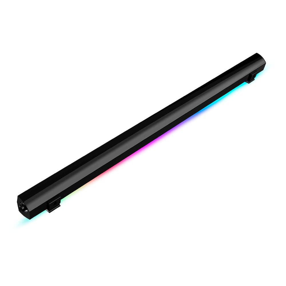 Billboard Barra De Sonido Carbono Chroma Soundbar 2.0 | Luz LED con 7 Modos | Entradas Óptica y Auxiliar | Control Remoto