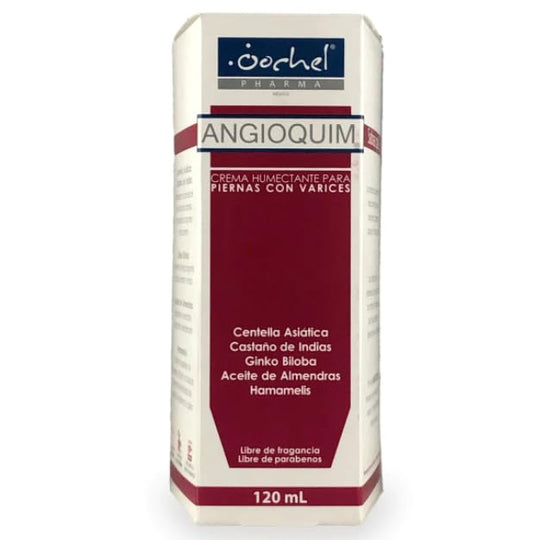 Crema humectante para piernas con varices,piernas cansadas,circulacion,pesadez ANGIOQUIM,OOCHEL PHARMA